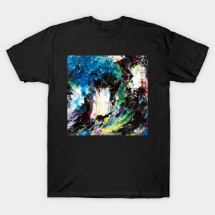 Flowing colors: Abstract art T shirts. T-Shirt